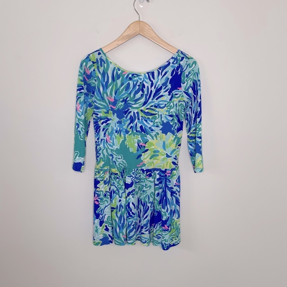 LILLY PULITZER LYNN GIRLS T SHIRT DRESS WADE AND SEA Size XL back to school